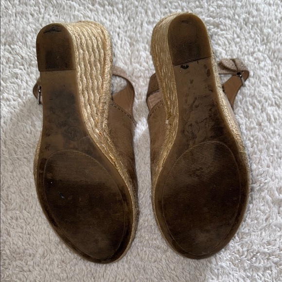 👡 Women’s Merona Peep Toe Espadrille Wedges – Taupe, Size 10 - Picture 8 of 13